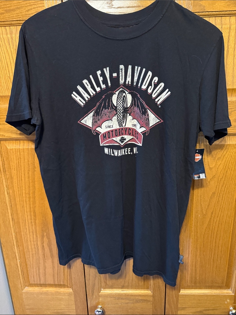 Harley-Davidson Men’s Black Motorcycle Graphic Tee- Large—NWT